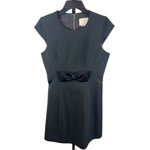 Kate Spade Black Bow Dress Cocktail Party Wedding Guest Women's Size 10